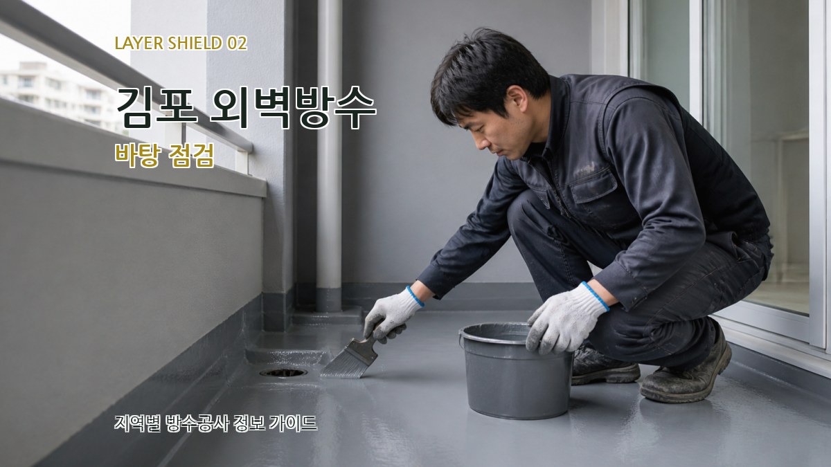 김포 외벽방수 바탕 점검