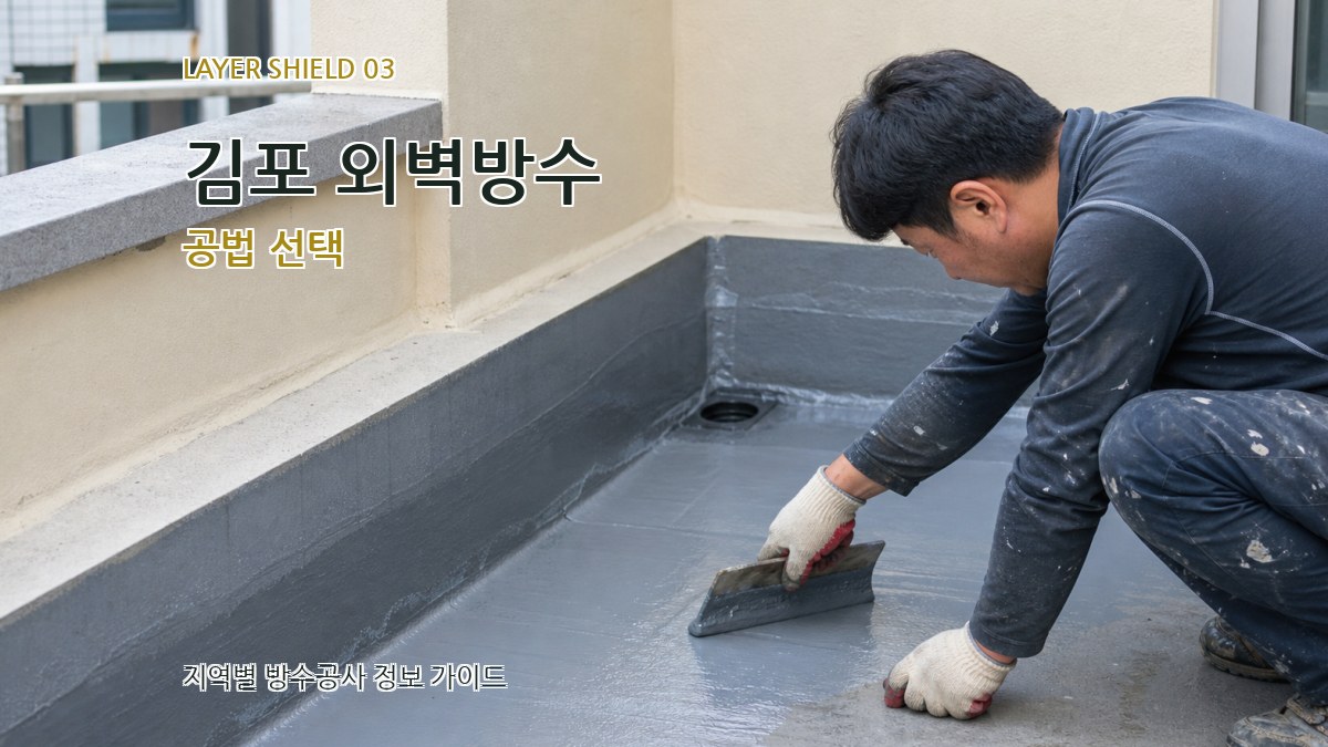 김포 외벽방수 공법 선택