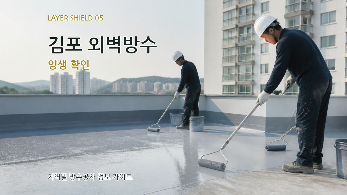 김포 외벽방수 양생 확인