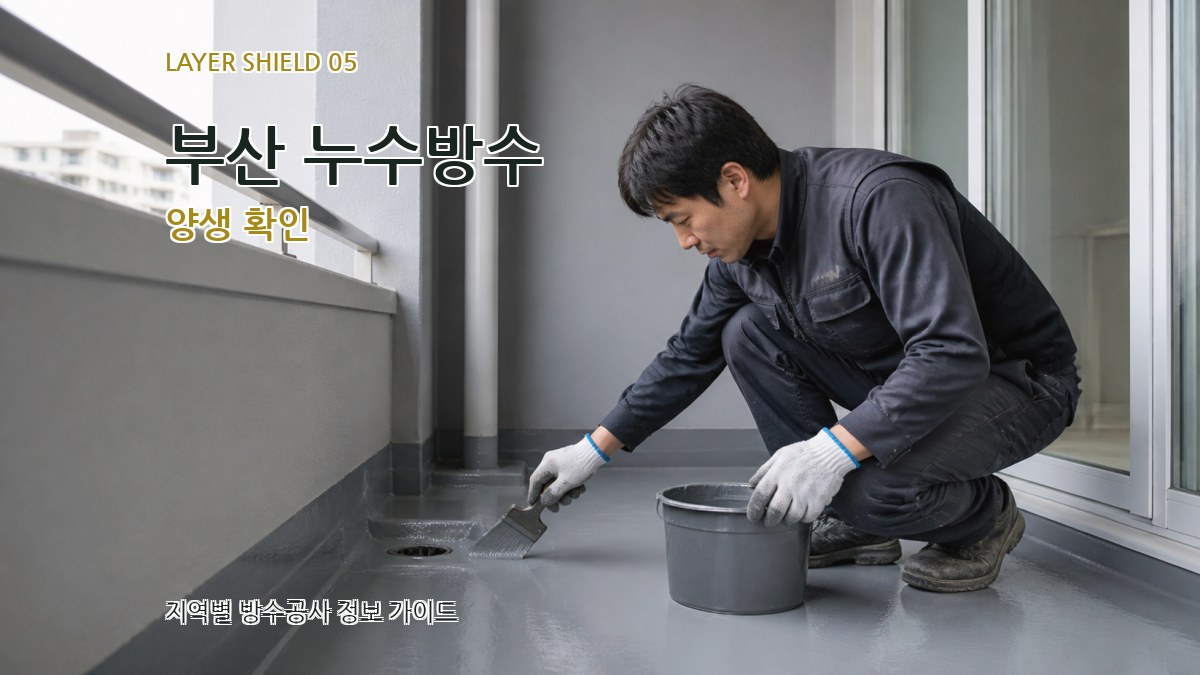 부산 누수방수 양생 확인