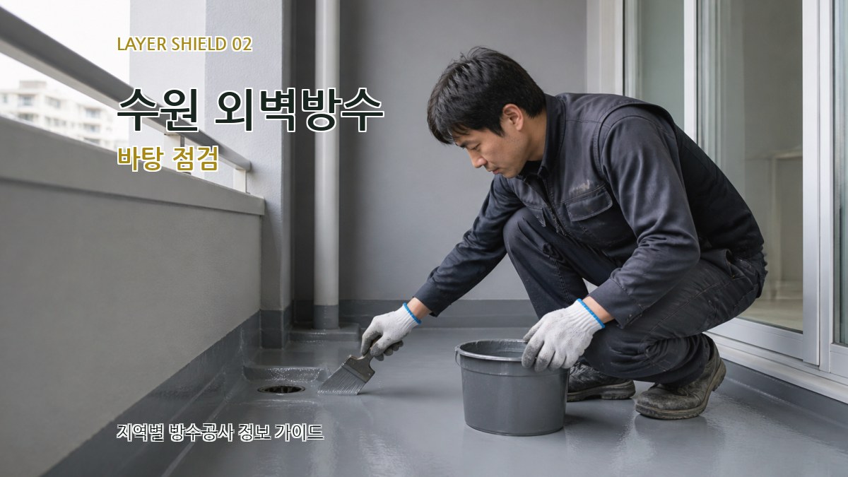 수원 외벽방수 바탕 점검