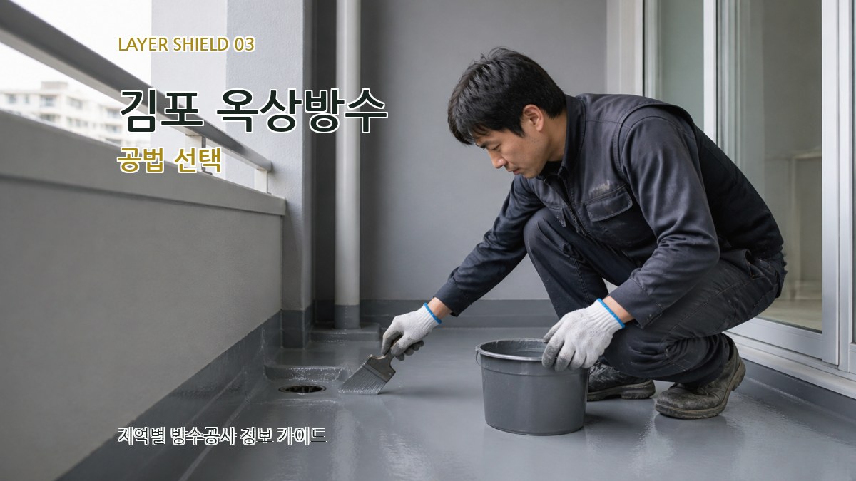 김포 옥상방수 공법 선택