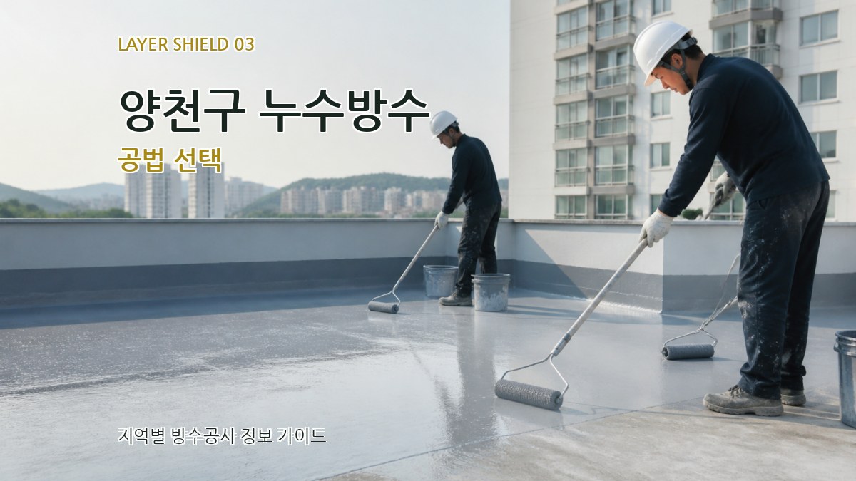 양천구 누수방수 공법 선택