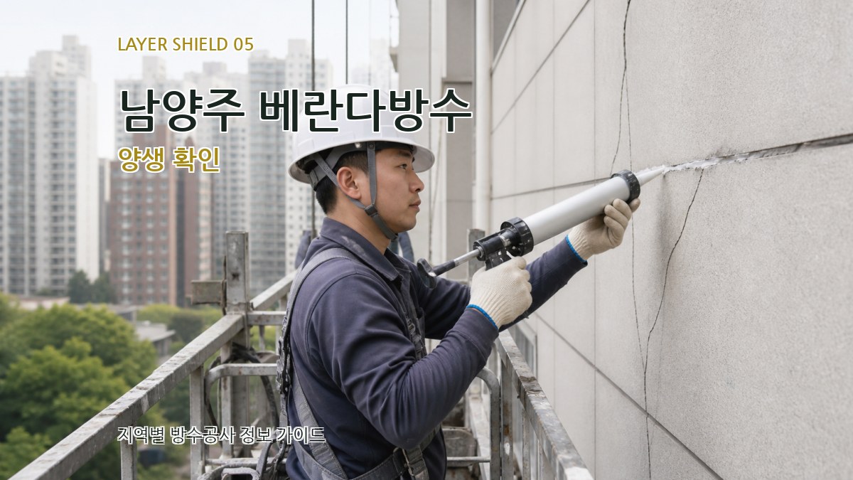 남양주 베란다방수 양생 확인