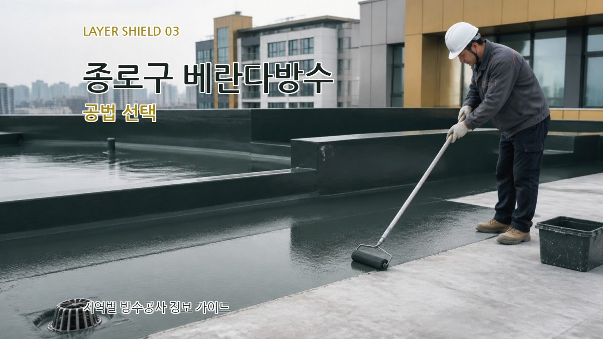 종로구 베란다방수 공법 선택