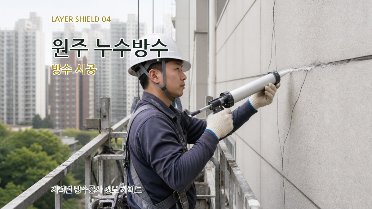 원주 누수방수 방수 시공