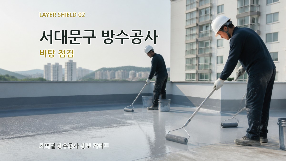 서대문구 방수공사 바탕 점검