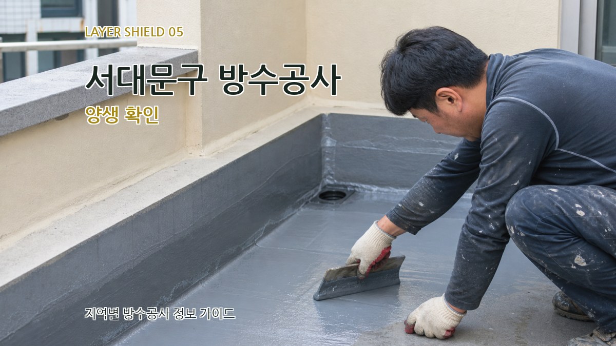 서대문구 방수공사 양생 확인