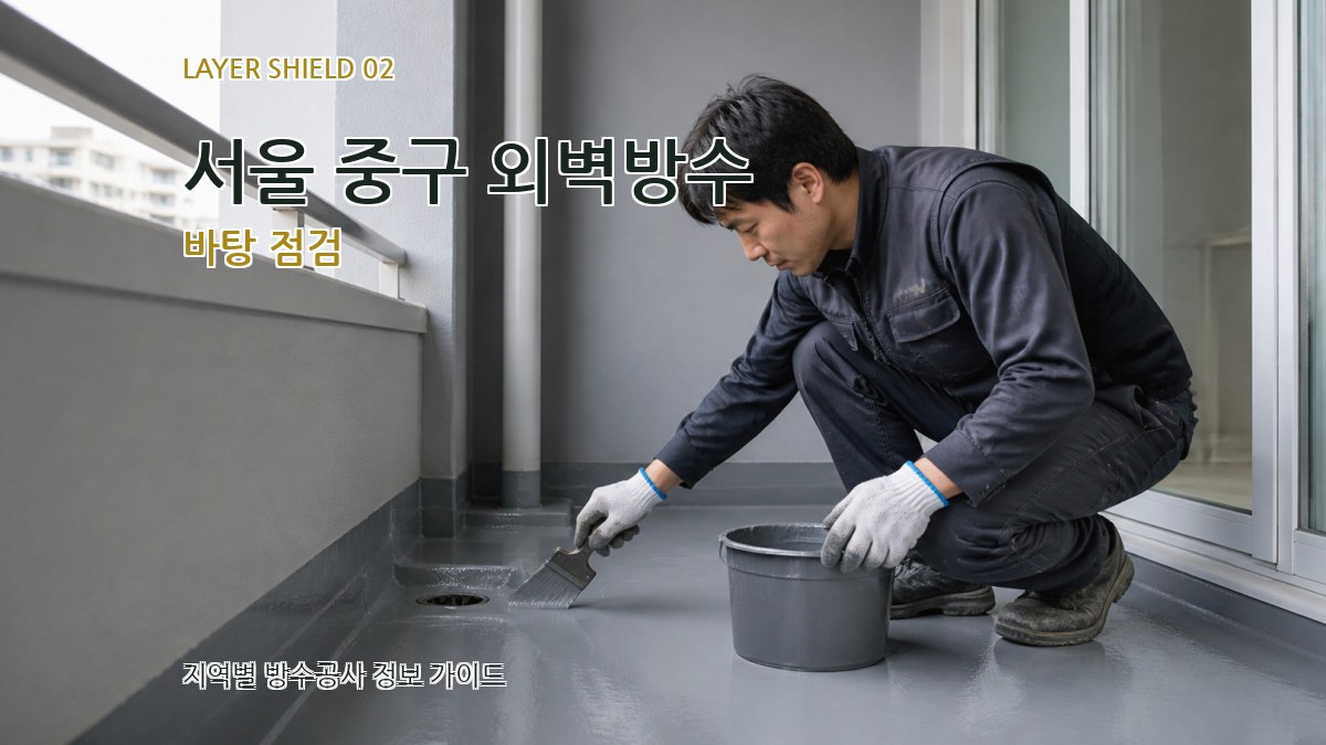 서울 중구 외벽방수 바탕 점검