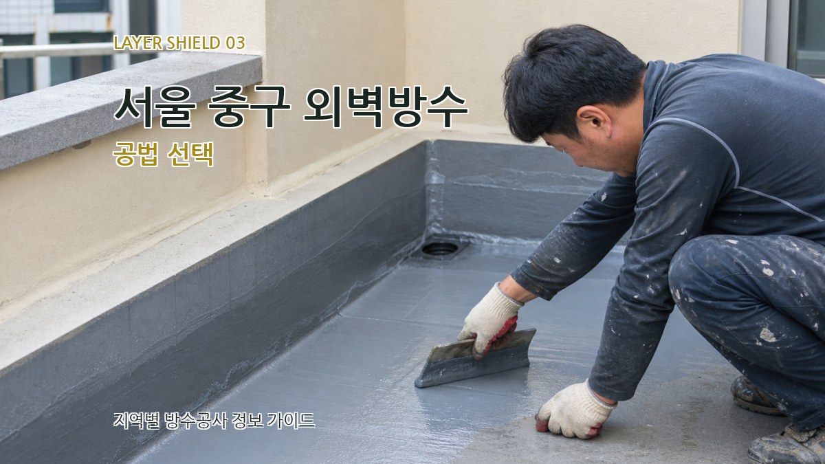 서울 중구 외벽방수 공법 선택