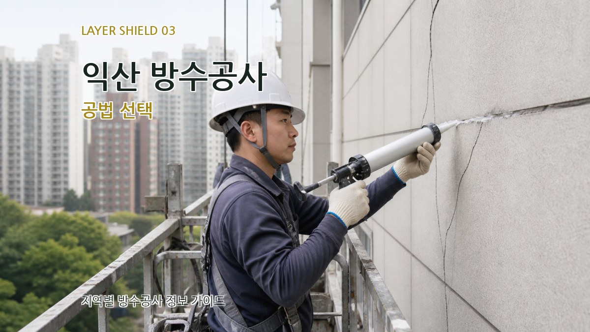 익산 방수공사 공법 선택