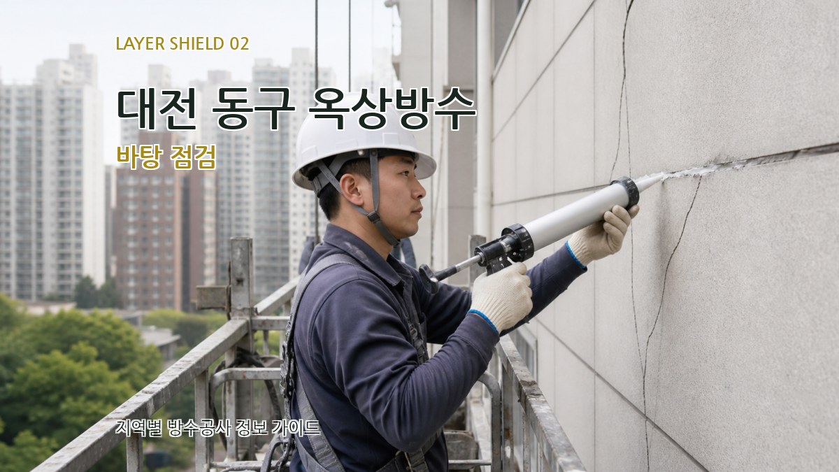 대전 동구 옥상방수 바탕 점검