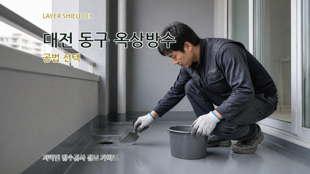 대전 동구 옥상방수 공법 선택