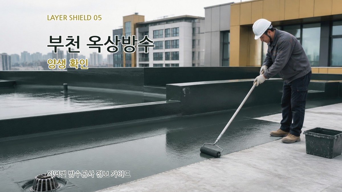 부천 옥상방수 양생 확인