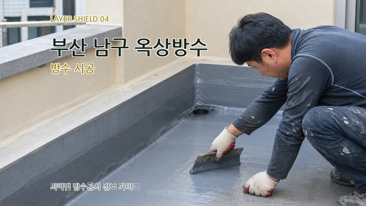 부산 남구 옥상방수 방수 시공