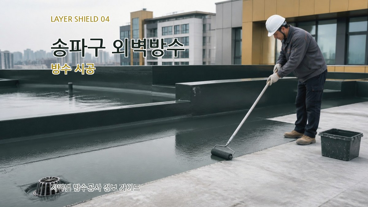 송파구 외벽방수 방수 시공