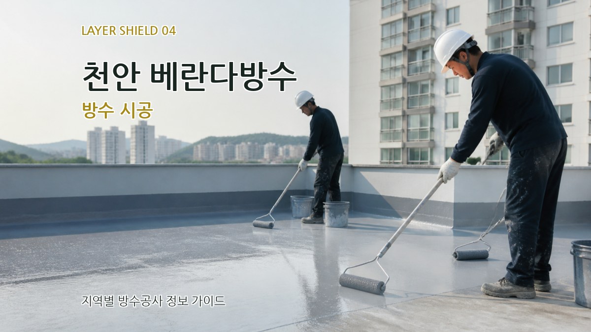 천안 베란다방수 방수 시공