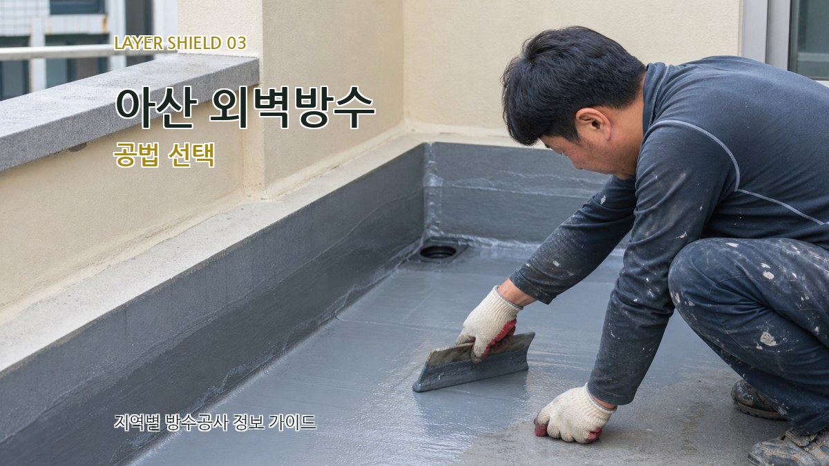 아산 외벽방수 공법 선택