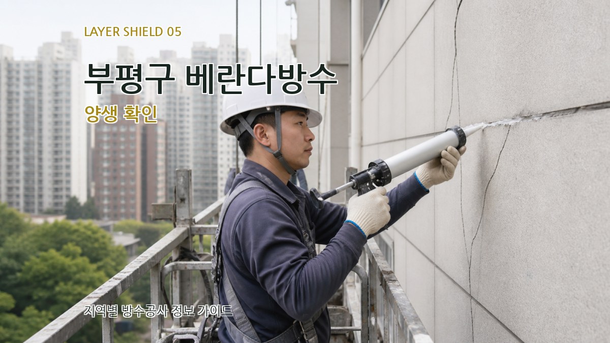 부평구 베란다방수 양생 확인