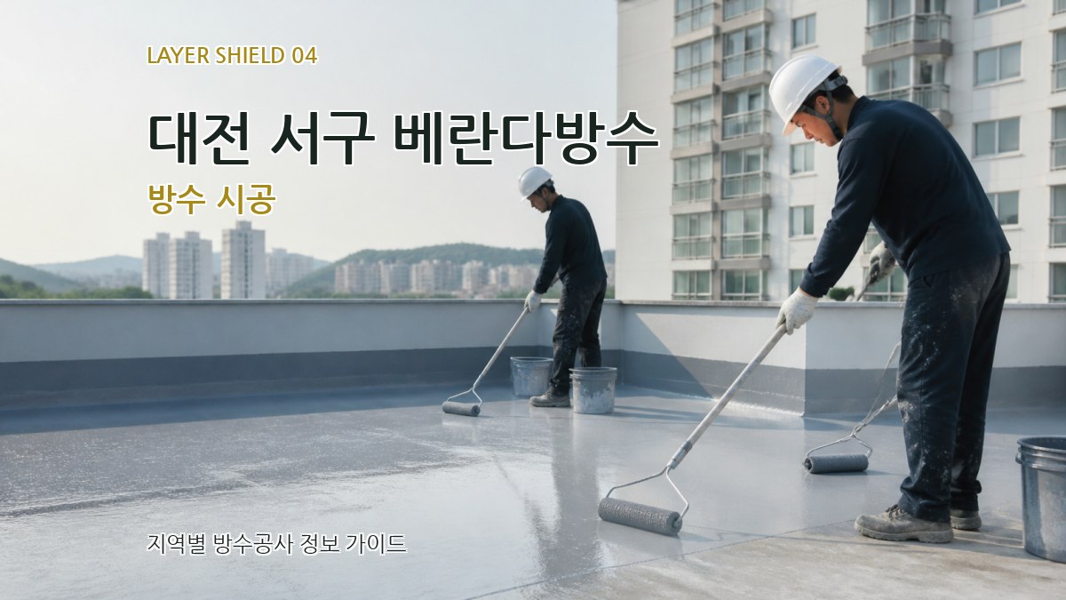 대전 서구 베란다방수 방수 시공
