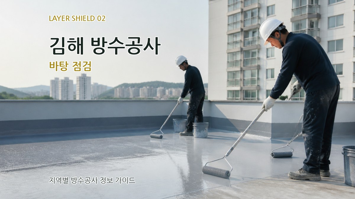 김해 방수공사 바탕 점검