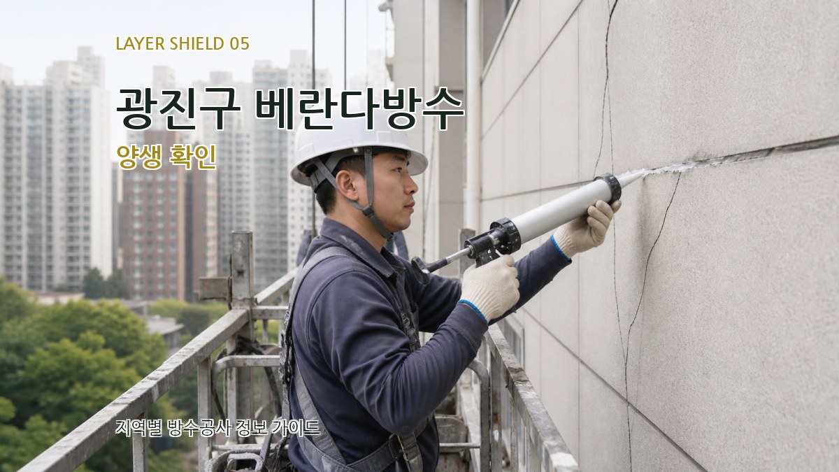 광진구 베란다방수 양생 확인