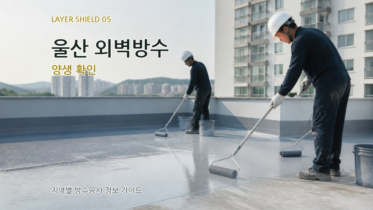울산 외벽방수 양생 확인