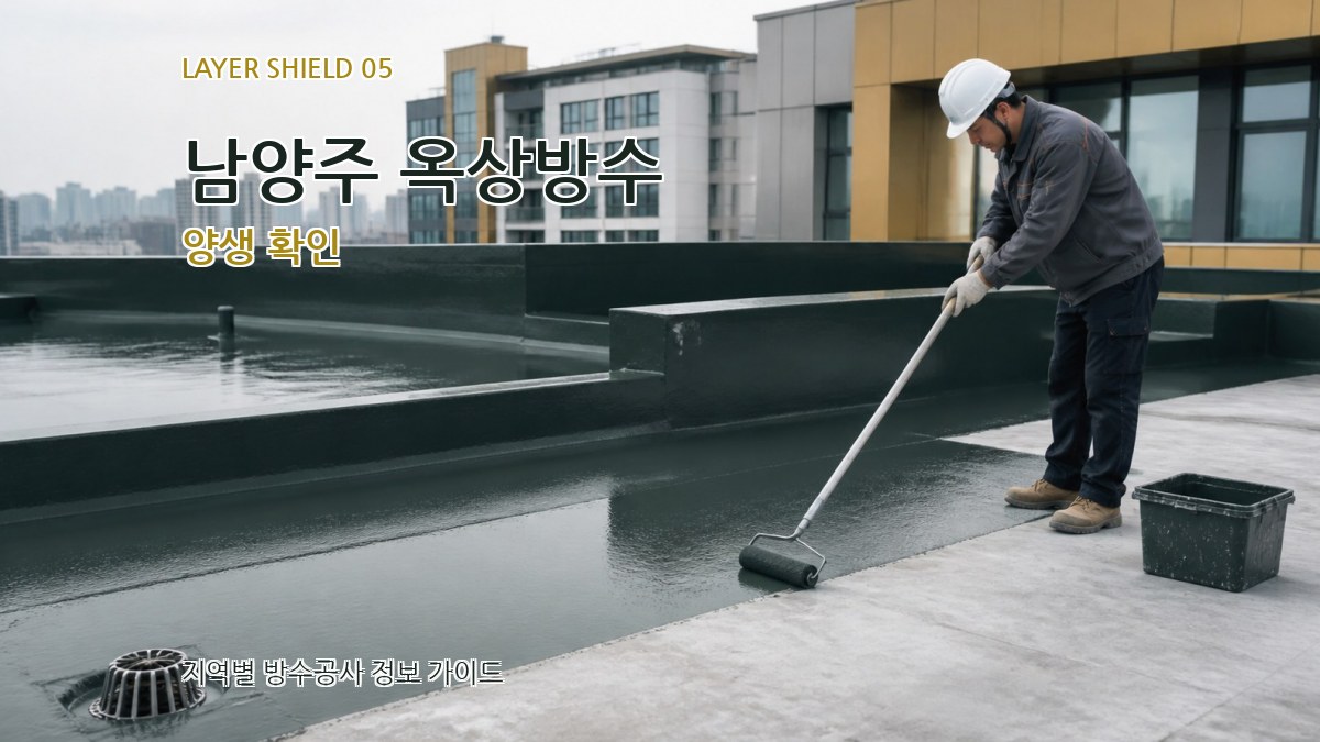 남양주 옥상방수 양생 확인