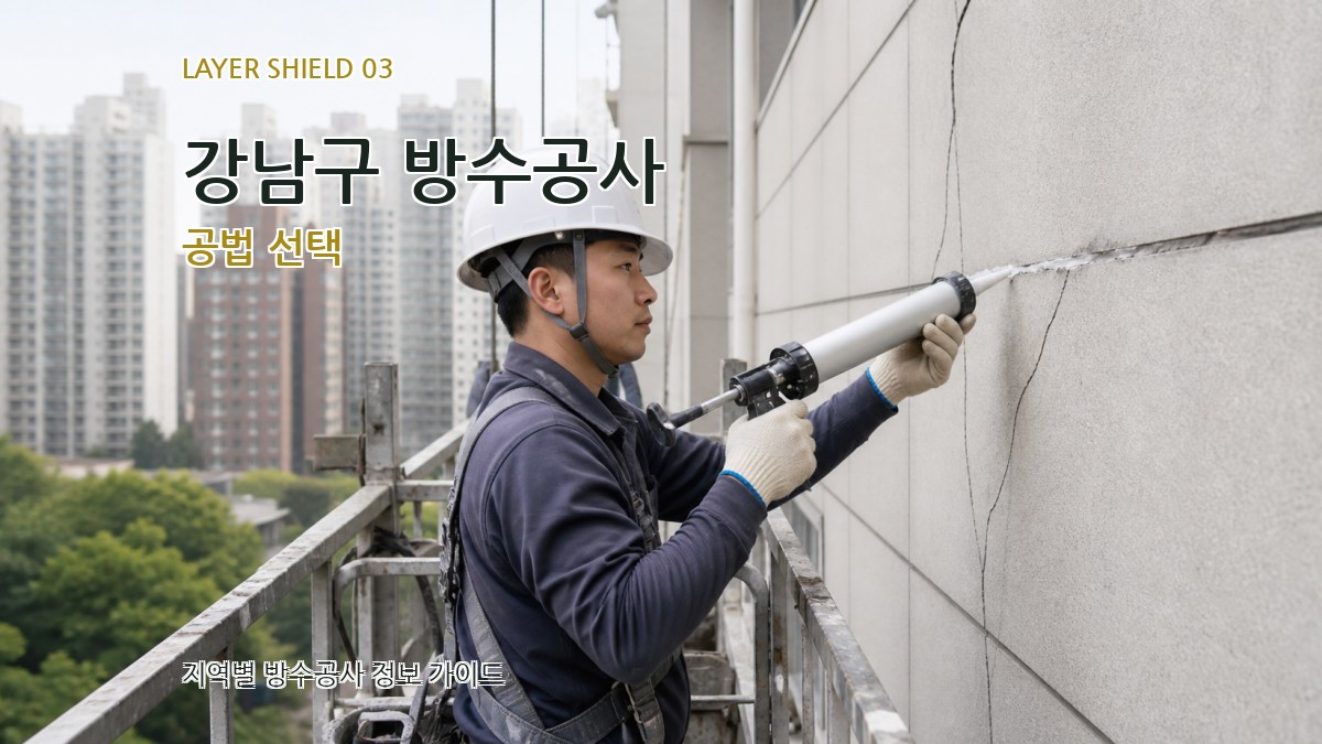 강남구 방수공사 공법 선택