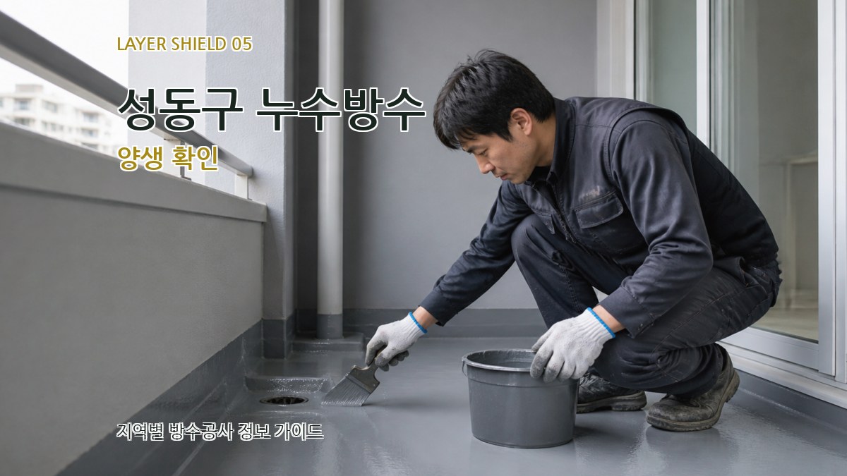 성동구 누수방수 양생 확인