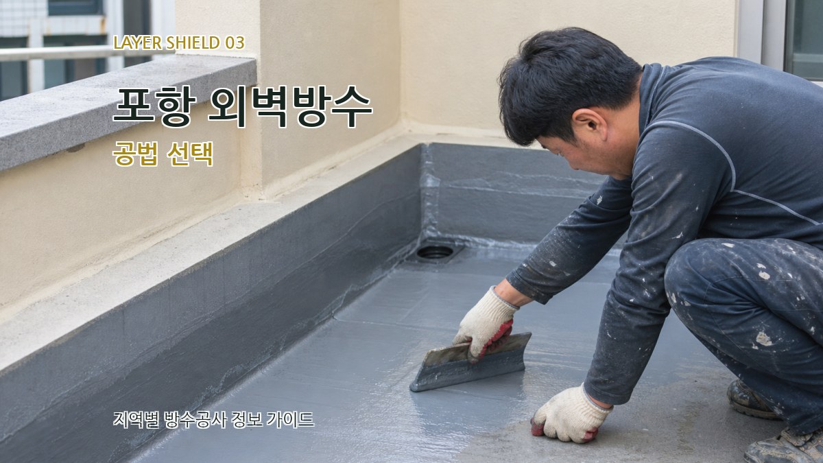 포항 외벽방수 공법 선택