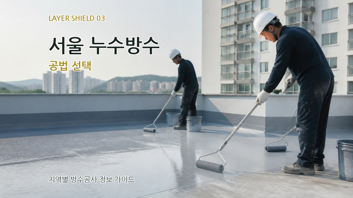 서울 누수방수 공법 선택