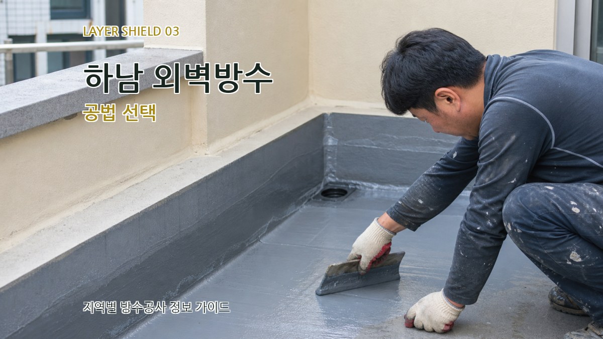 하남 외벽방수 공법 선택