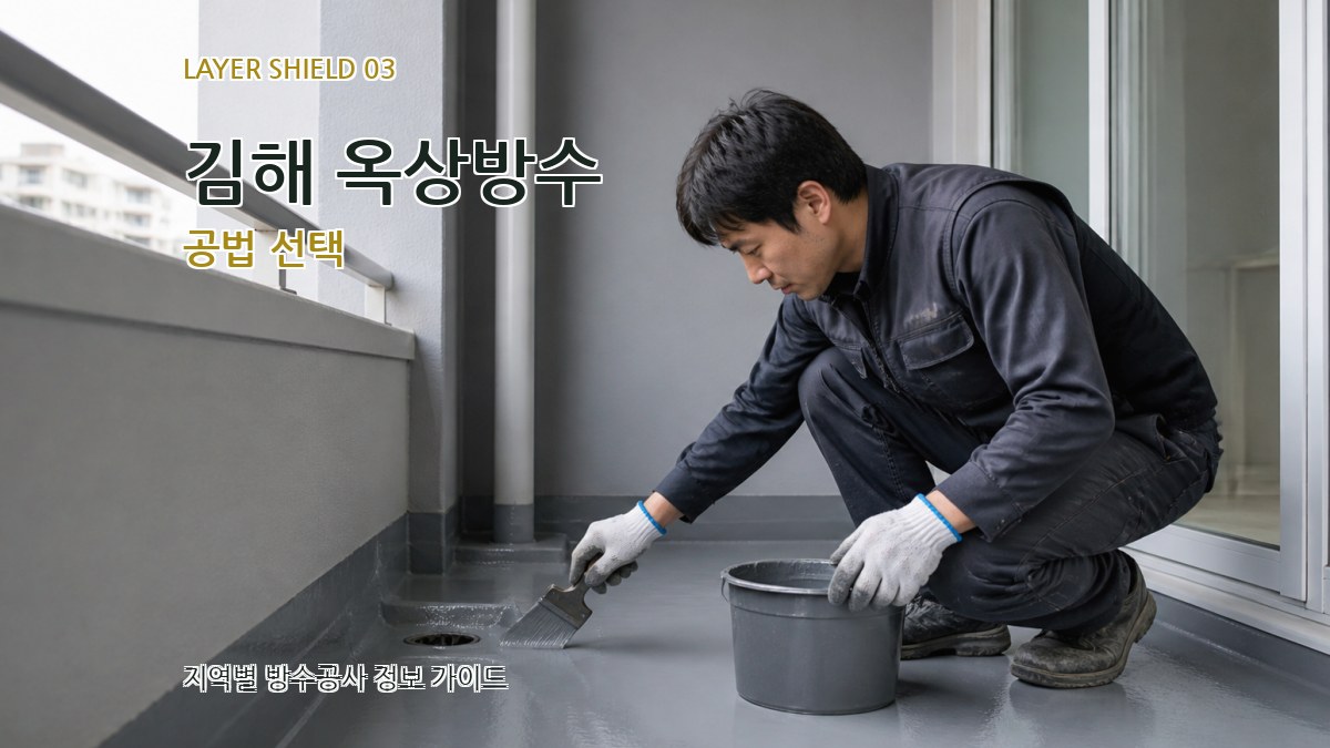 김해 옥상방수 공법 선택