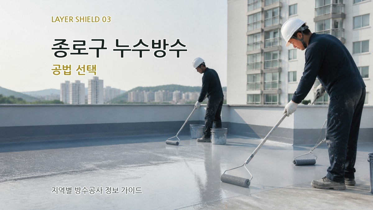 종로구 누수방수 공법 선택