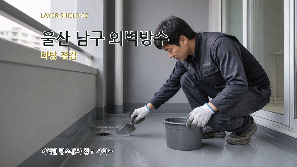 울산 남구 외벽방수 바탕 점검