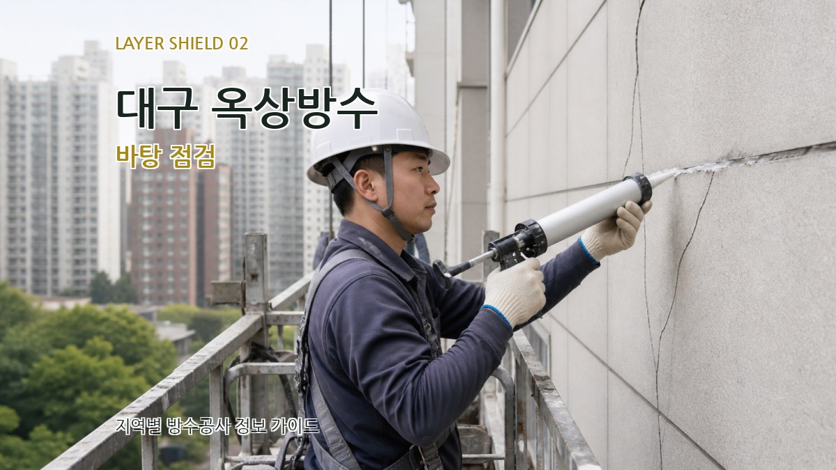 대구 옥상방수 바탕 점검