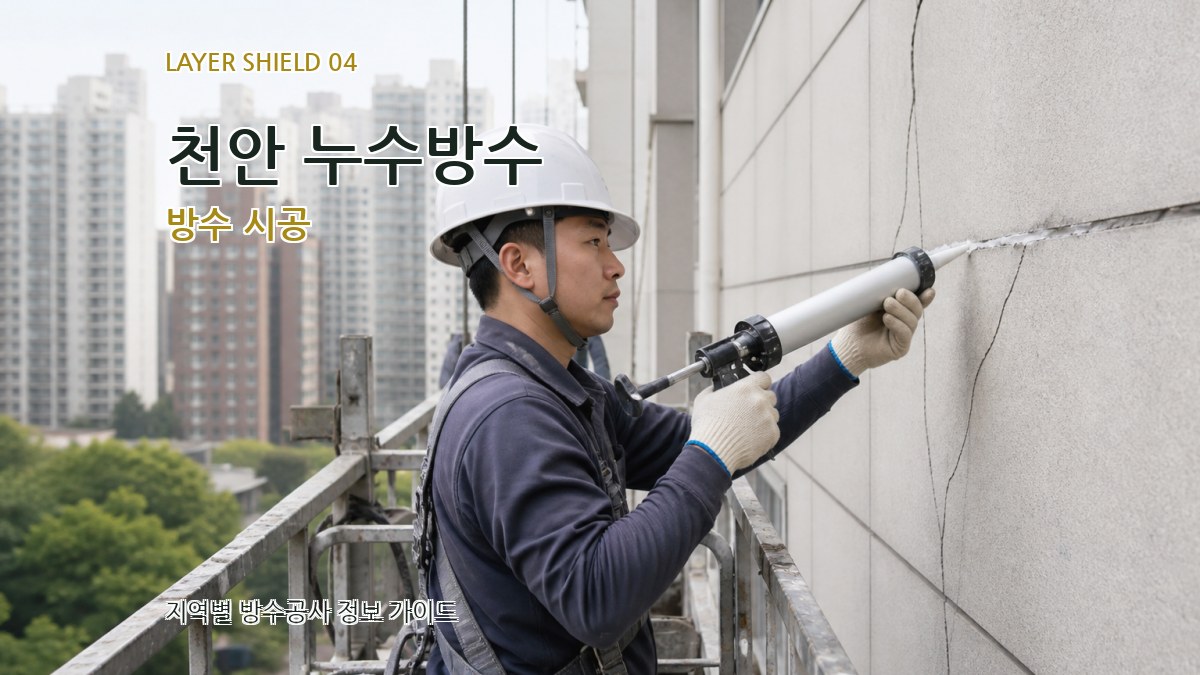 천안 누수방수 방수 시공