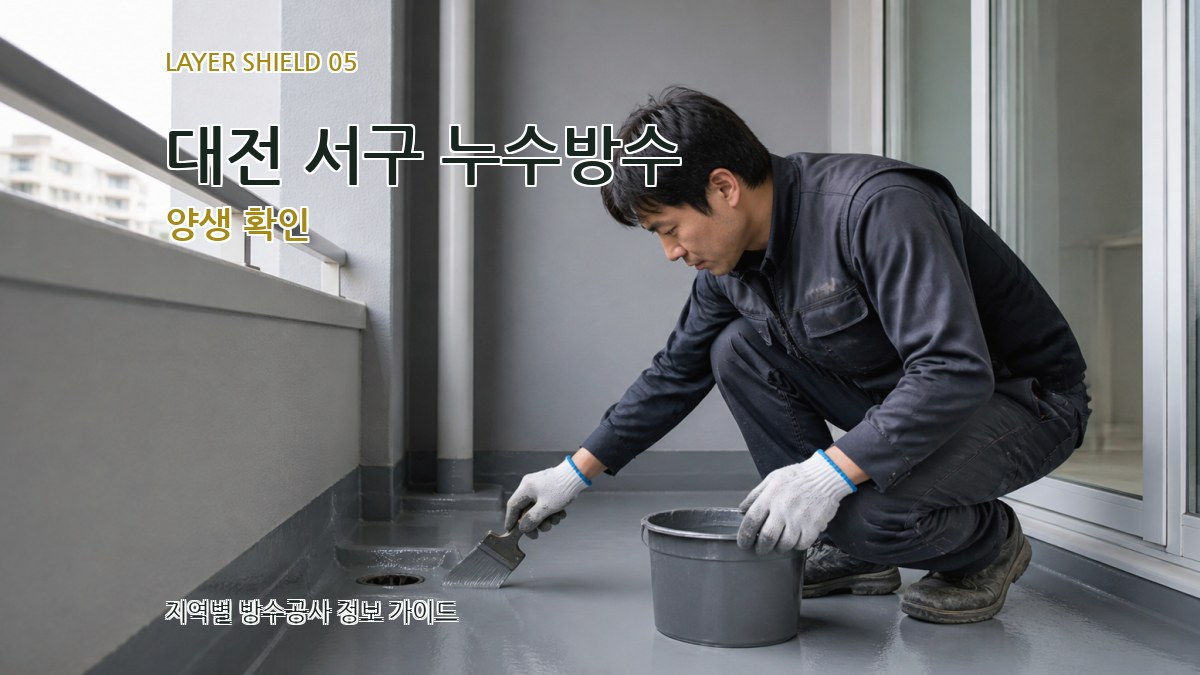 대전 서구 누수방수 양생 확인