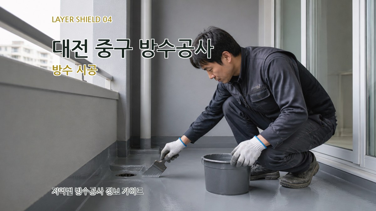 대전 중구 방수공사 방수 시공