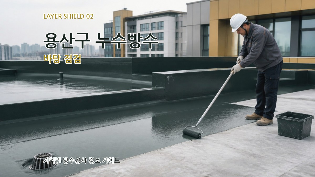 용산구 누수방수 바탕 점검