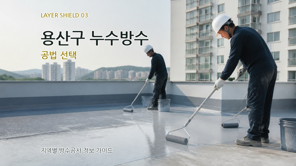 용산구 누수방수 공법 선택