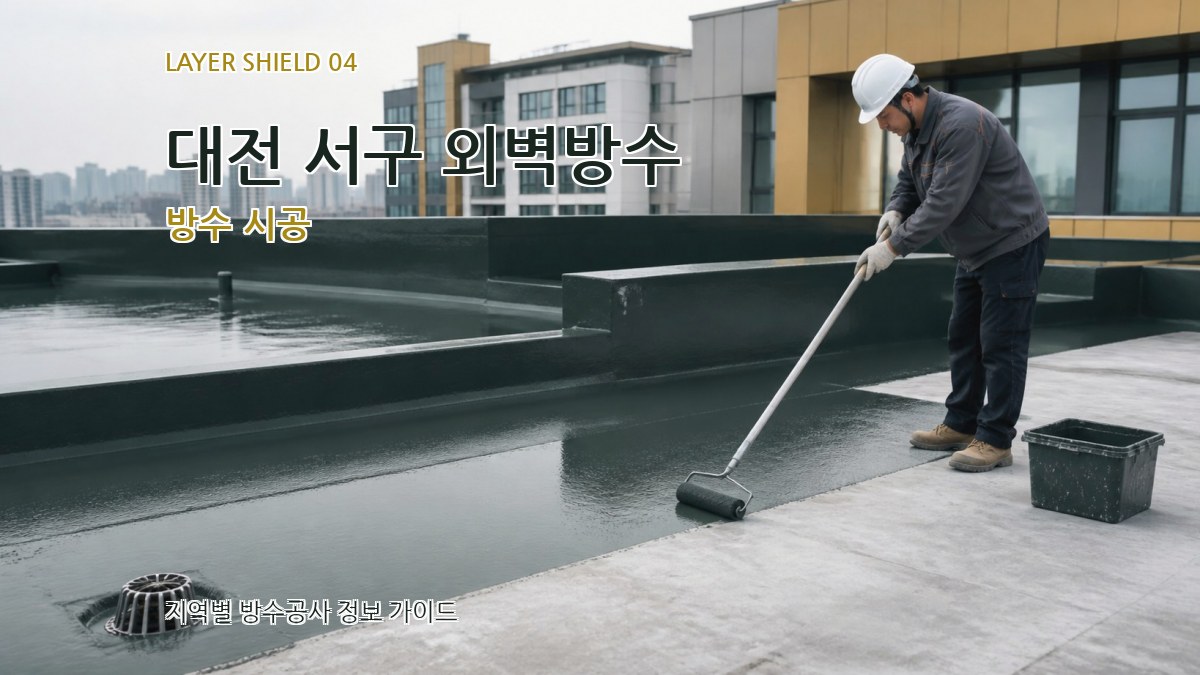 대전 서구 외벽방수 방수 시공