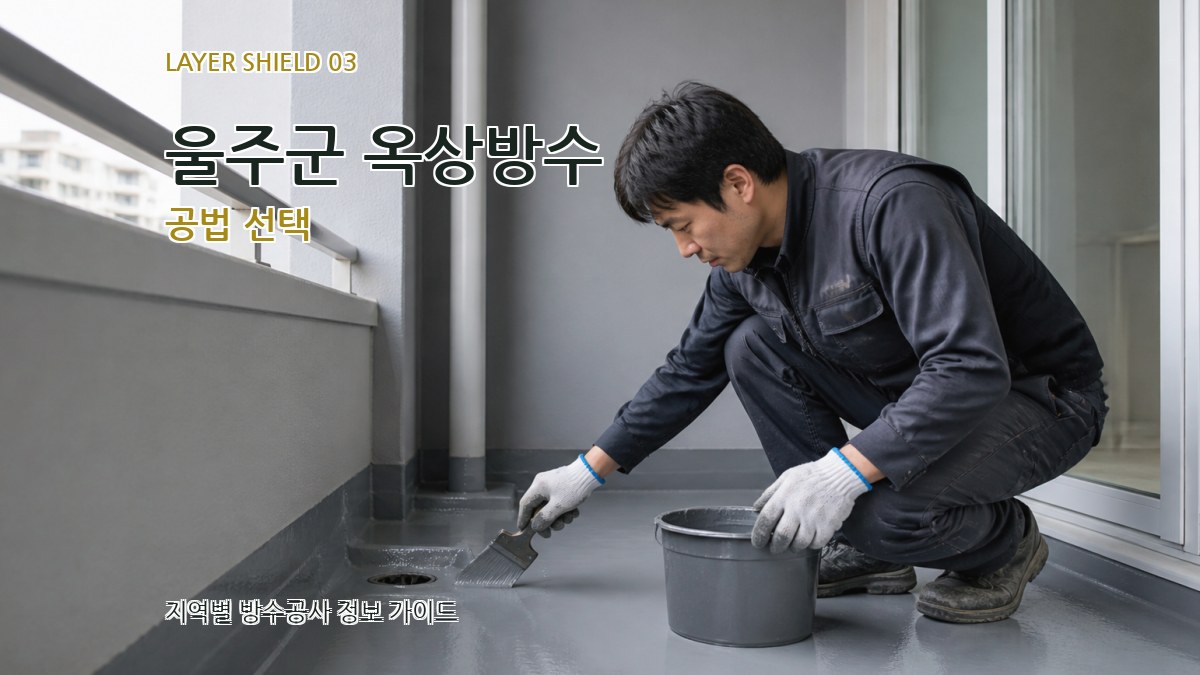 울주군 옥상방수 공법 선택