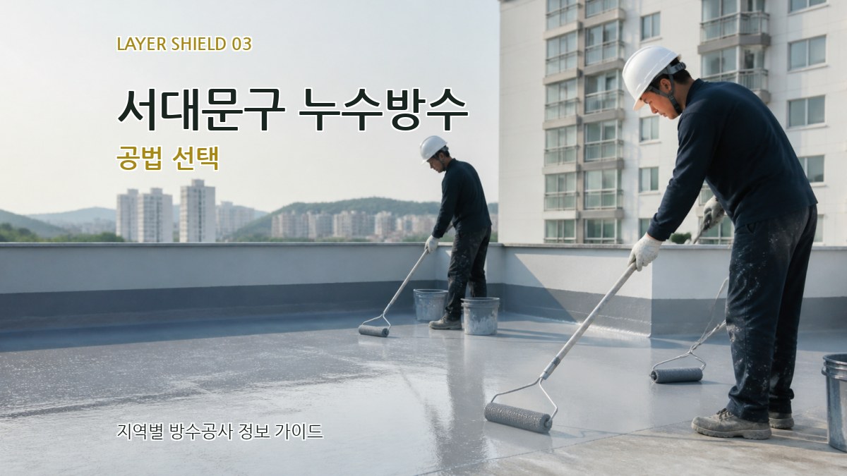 서대문구 누수방수 공법 선택