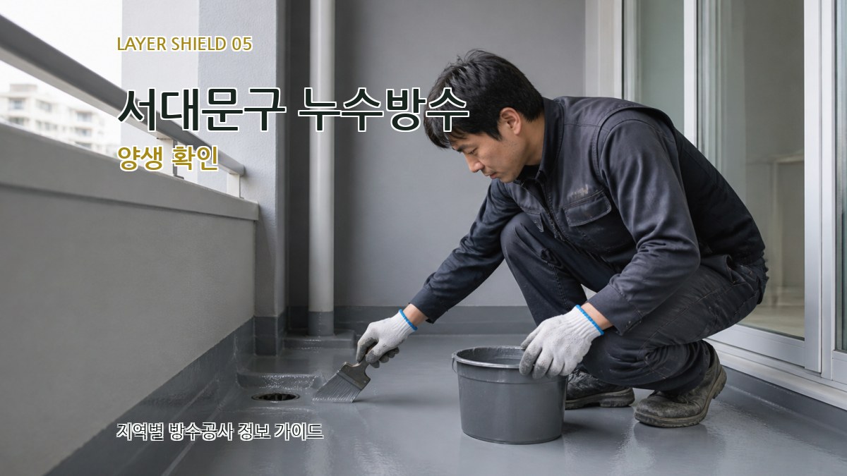 서대문구 누수방수 양생 확인