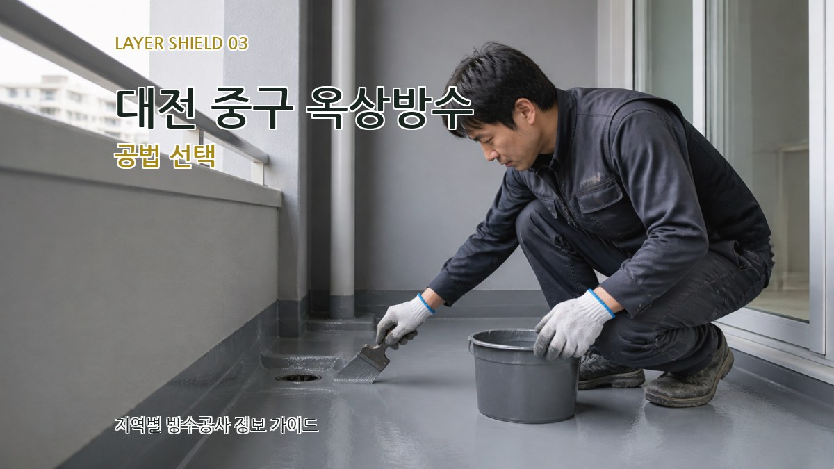 대전 중구 옥상방수 공법 선택