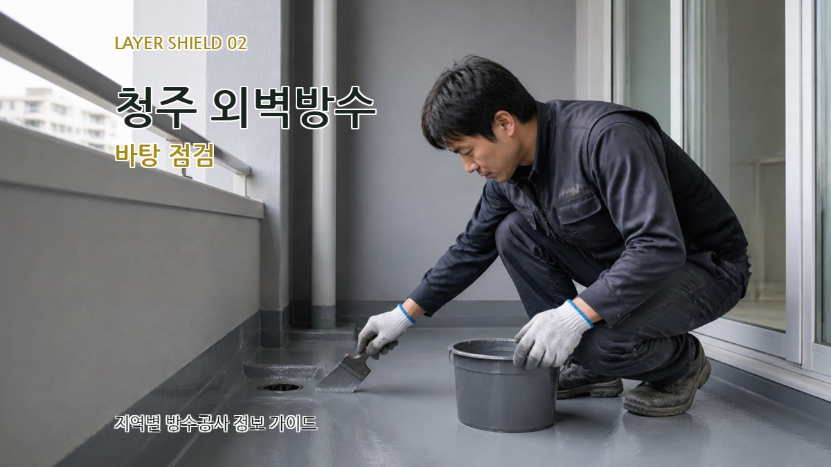 청주 외벽방수 바탕 점검