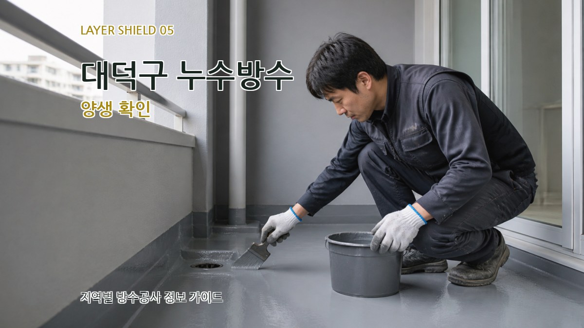 대덕구 누수방수 양생 확인