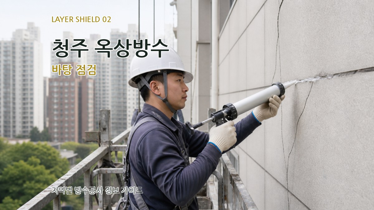 청주 옥상방수 바탕 점검